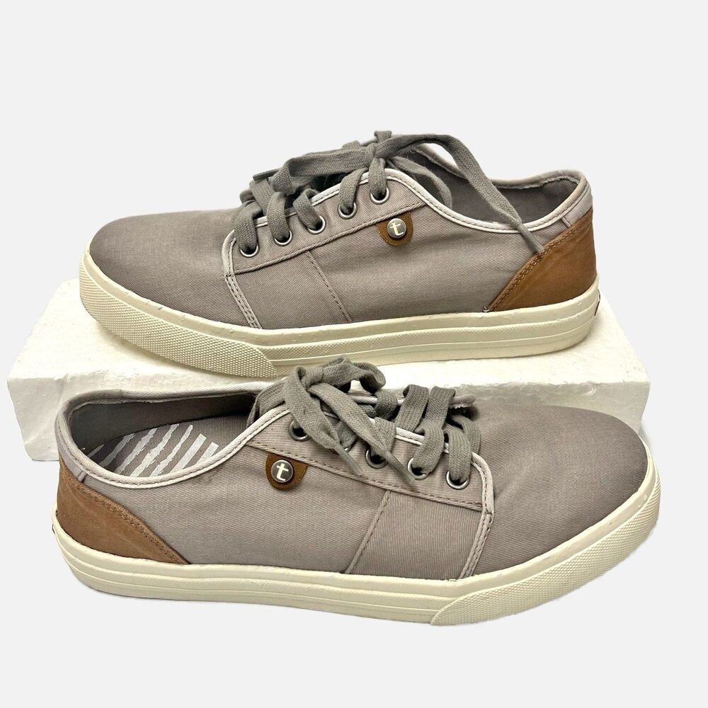 Taos Super Sole Gray Canvas Casual Sneakers Women’s Size 8.5
